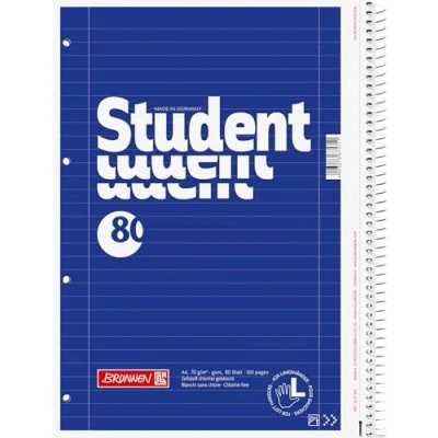 Imagen de Izquierda Brunnen Colegio Bloc de notas A4 / Estilo línea 27, 80 hojas