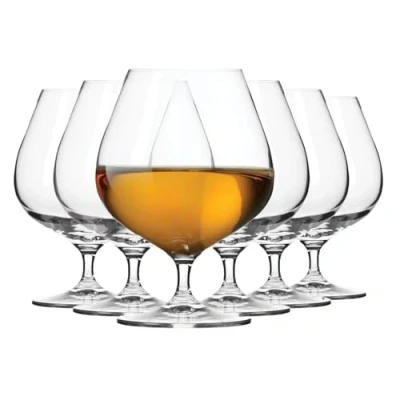 Imagen de Krosno Copas Coñac Brandy Helado Postre Balon Vaso Conjunto 6 Piezas 500 ML Colección Harmony Perfectos para Uso en Casa, Restaurante y Fiestas Apto Lavavajillas