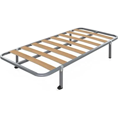 Imagen de Cama express Somier Hades con Patas de 32 cm Estructura Madera y Tubos Acero Ideal para Dormitorio Habitación tu Hogar Medidas: 80 x 200