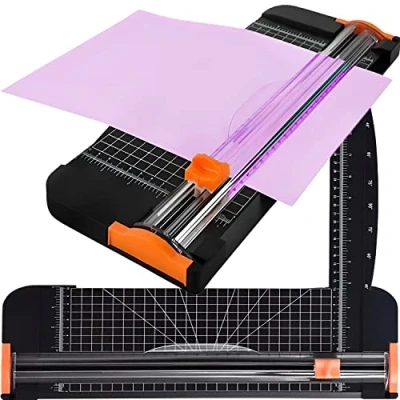 Imagen de Retoo cortador de papel A4, herramienta scrapbooking para cortar papel, manualidades, cartón, guillotina, recortador
