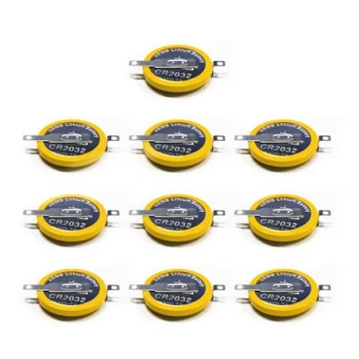 Imagen de EEMB 10 Panel de Cableado CR2032 con ChipdDe Soldadura Pack BateríA Litio 3v Monedas 2032 para El Reemplazo Baterías Juegos Colores NiñOs Radio Sensores
