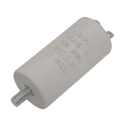 Imagen de Lumonic Condensador de arranque con Enchufe 6,3x0,8mm I 16µF 450V 34x70mm 16uF motor carcasa plástico fun