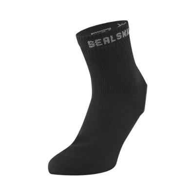 Imagen de SEALSKINZ Thetford Cubrezapatilla de ciclismo para todas las estaciones, impermeable, unisex, negro, XXL