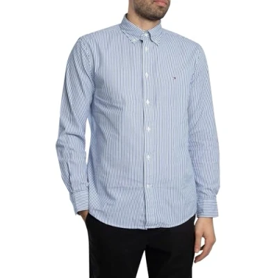 Imagen de Tommy Hilfiger FLEX Classic Shirt Camisa, Hombre, Talla: Large, Wedge blue/optic white