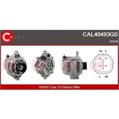 Imagen de CASCO CAL40493GS Alternador 12V 80A SUZUKI: Grand Vitara 2 SUV, SWIFT 3