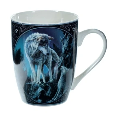 Imagen de Puckator Mug en Porcelaine Lisa Parker Chien Loup Chef de Meute Tazas Desayuno, Multicolor, único, 12