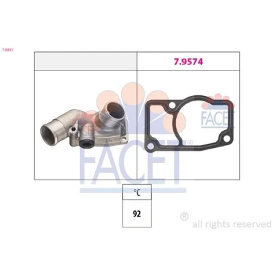 Imagen de FACET 7.8832 Termostato, refrigerante 92 Made in Italy OE Equivalent OPEL: Astra G CC, Berlina, Zafira A
