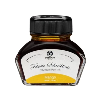 Imagen de Octopus Fluids Tinta de pluma estilográfica en vidrio, para estilográfica, Mango 30ml tintero, caligrafía