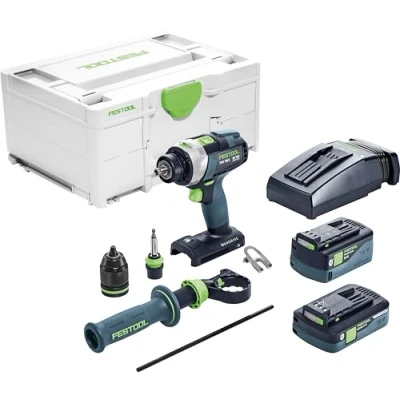 Imagen de FESTOOL Taladro de percusión inalámbrico TPC 18/4 5,2/4,0 I Plus Quadrive 575605
