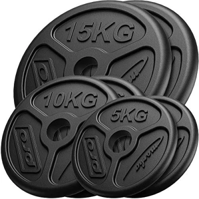 Imagen de Marbo Sport Juego de Pesas olímpicas Hierro Fundido 2 x 15 kg + 10 5 MW 2x15KG_2x10KG_2x5KG OLI