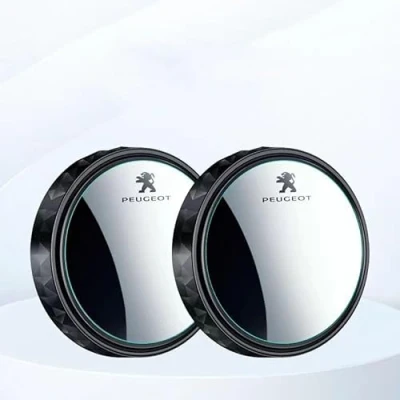 Imagen de DFVBNH Coche Espejo de Punto Ciego para Peugeot 308 2013 2021, Convexo Muerto Blind Spot Angulo Rotación 360 Ajustable Impermeable Accesorios,Black