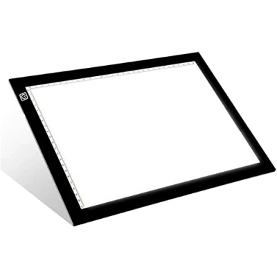 Imagen de Mesa de Luz para Calcar, Portátil Tableta Dibujo A4 Iluminación USB con Brillo Ajustable LED, Super Delgado Animación Diseño Bocetos Diamond Painting