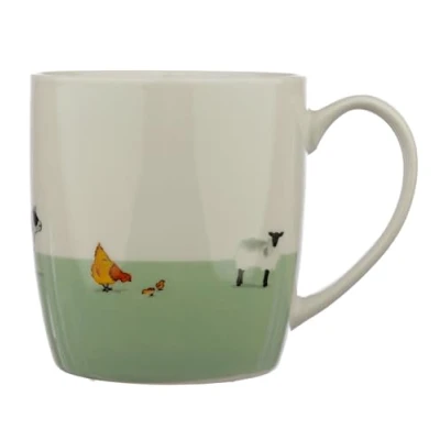 Imagen de Puckator Mug en Porcelaine Willow Farm Tazas de Desayuno, Multicolor, único