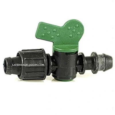 Imagen de Suinga 50 x Llave de Paso Cinta riego por Goteo 16mm a Toma. Válvula derivación con Junta Utilizada para conectar Directamente la 16 mm tubería Principal