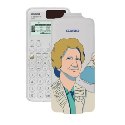 Imagen de Casio FX 991SP CW, Calculadora Científica con Margarita Salas ilustrada por Clara Santos, Recomendada para el Currículum Español y Portugués, 5 Idiomas, más de 560 Funciones, Solar, Color Blanco