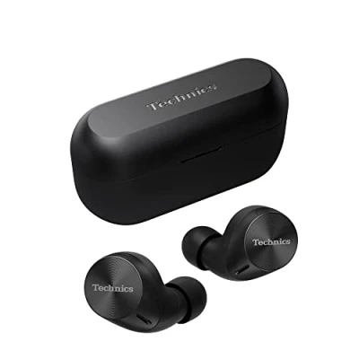 Imagen de Technics EAH AZ60M2EK Auriculares Inalámbricos Cancelación De Ruido, Bluetooth Multipunto 3 Dispositivos, Cómodos Intraurales, Carga Inalambrica, Negro