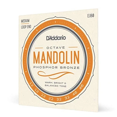 Imagen de D&#039;Addario EJ80 Medium 12 46 Phosphor Bronze Octave Mandolin Strings