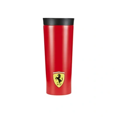 Imagen de Ferrari Scuderia, Botella de agua Race 2021, acero cepillado, 460 ml, producto oficial