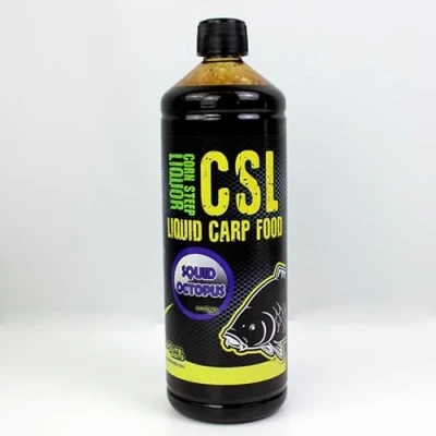 Imagen de CSL Pro Elite Baits Liquid Carp Food Licor de maiz atrayente para Pesca Peces Grandes (Squid&amp;Octopus)