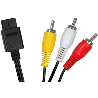 Imagen de Eaxus® Cable de video AV Adecuado para SNES, N64, GC Super Nintendo, Nintendo 64, GameCube