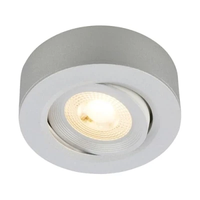 Imagen de Briloner Desi lámpara empotrable LED, cromo mate, Ø9cm, atenuable, 3000K