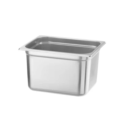 Imagen de HENDI Recipiente GN 1/2,contenedor GN,apilable,resistente a Temperaturas de 40 300C,apto para hornos,congeladores,calientaplatos,baño María, 12.5L,325x265x(H) 200mm,acero inoxidable 18/10