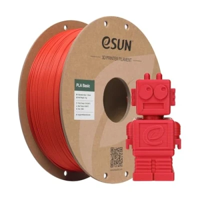 Imagen de eSUN Filamento PLA de 1,75 mm, Basic 3D para impresora 3D, precisión dimensional +/ 0,03 bobina 1 kg (2,2 LBS) Super Speedy rojo