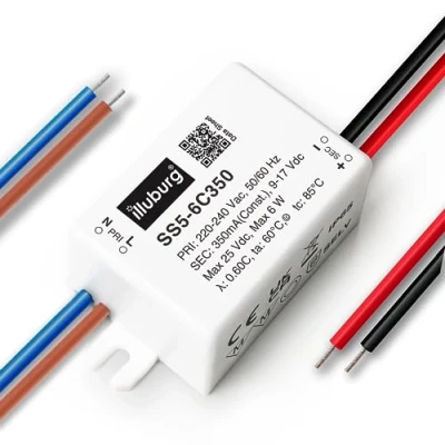 Imagen de illuburg Transformador LED Impermeable IP65 350mA Corriente Constante 3W 6W Alimentador Fuente de Alimentación