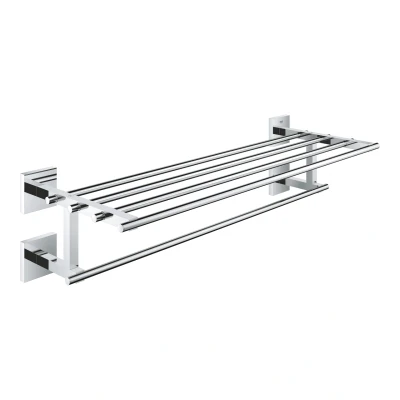 Imagen de GROHE Start Cube QuickFix Barra para toallas múltiple, gris mate, atornillar con QuickScrew, no pegamento, ref. 41099DC0