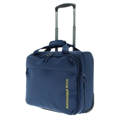 Imagen de Mandarina Duck Zephyr Rolling Tote, Vestir Azul, 41 cm x 21 36 cm, Comoda Borsa Pilot a Due ruote