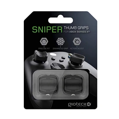 Imagen de Gioteck Stgx Xbx Funda Protectora de Silicona para Mando Xbox Series X S, Protección Joysticks, Antideslizante, Precisión Grips Negro (Nintendo Switch)