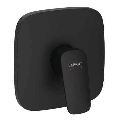 Imagen de hansgrohe Logis, grifo de ducha empotrado para 1 función, monomando ducha, mezclador iBox universal, negro mate