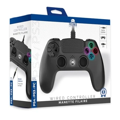 Imagen de Freaks and Geeks Mando con hilo para PS4 Cable 3Metros Negro