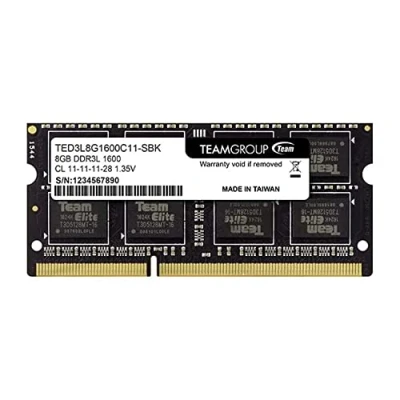 Imagen de TeamGroup TED3L8G1600C11 S01 Memoria Interna, Color Negro