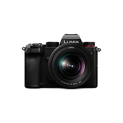 Imagen de Panasonic Lumix DC S5KE K Cámara Evil de 24 MP (Pantalla táctil 3&quot;, Estabilizador Óptico 5 Ejes, Visor OLED, RAW, Wi Fi, 4 K, Kit con Objetivo 20 60mm/F3.5 5.6) Negro