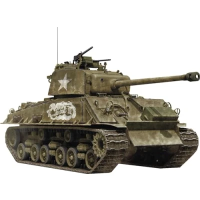 Imagen de Rye Field Model 5092 M4A3 76 W HVSS Early Type Thunderbolt VII Escala 1:35 Maquetas de Plástico