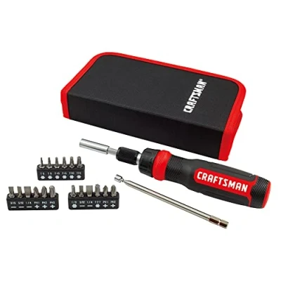 Imagen de CRAFTSMAN Destornillador de trinquete, juego 26 piezas (CMHT68001), color negro