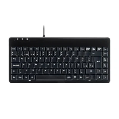 Imagen de Perixx PERIBOARD 409 Mini Teclado PS2 con Cable, Negro, Layout en español