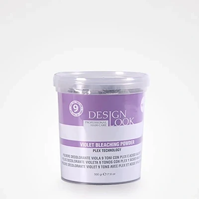 Imagen de Design Look POLVO DECOLORANTE VIOLETA 9 TONOS CON PLEX Y ÁCIDO HIALURÓNICO 500GR
