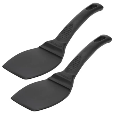 Imagen de Westmark 2 Espátulas, con superficie ancha para porciones grandes, Longitud: 29 cm, Plástico, Profi, Negro, 206522E3