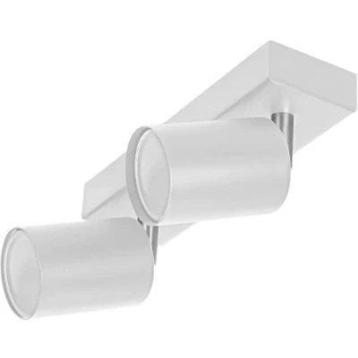 Imagen de Adviti DOA SP 2 Lamparas de Techo y Pared Orientable GU10 max. 2x50W IP20 (Blanco)