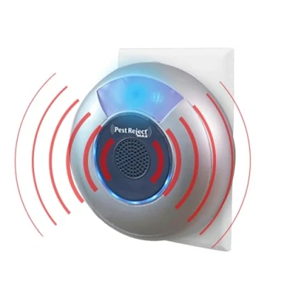 Imagen de Pest Reject MAX, Repelente Efectivo de plagas, Insectos y roedores, Más Potente Efectivo, Tecnología Electromagnética + Ultrasonido, Frecuencia Variable (1 Unidad)