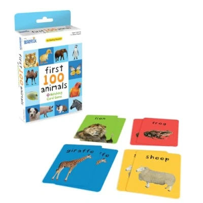 Imagen de University Games First 100 Words Animals Card Game, 01335