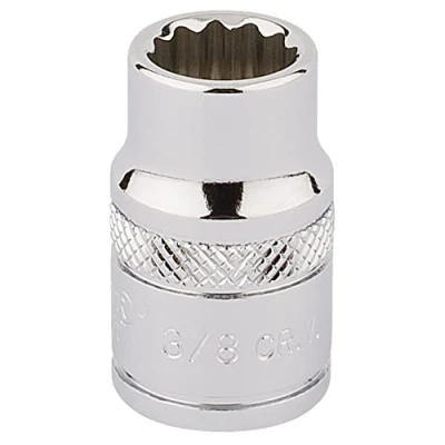 Imagen de Draper D AF 3/8 &quot;Square Drive Llave &amp; # 174; 12 Punto Socket (9/16&quot;), azul