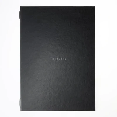 Imagen de DAG Style, Portamenu Restaurante A4 Linea Italy, Menú con inscripción &quot;Menú&quot; Color Negro Satinado, PU, 100% Made in Italy