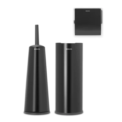 Imagen de Brabantia Renew Collection Set de Accesorios Aseo, Negro Mate, Talla única