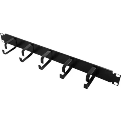 Imagen de 2direct GmbH Logilink 19 Zoll Cable Management Bar 1U con 5 Soportes Metálicos Fijos, Negro