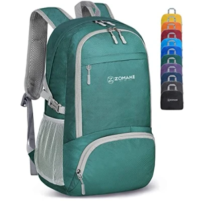 Imagen de ZOMAKE Mochila Plegable Ligera Mochilas de Senderismo Pequeña con Resistencia Al Agua 30L para Hombre Mujer Viaje Trekking Deporte(Verde Militar)