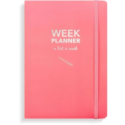 Imagen de Burde Week Planner undated pink: Terminplaner Undatiert