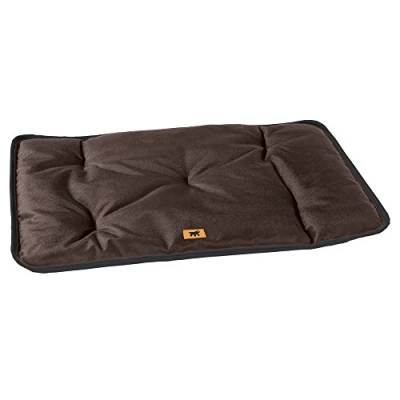 Imagen de FERPLAST Cama para Perros y Gatos Perrera pequeña Lavable Colchoneta Impermeable a Prueba de arañazos Cojín Suave Jolly, 65 x 48 CM, Marron